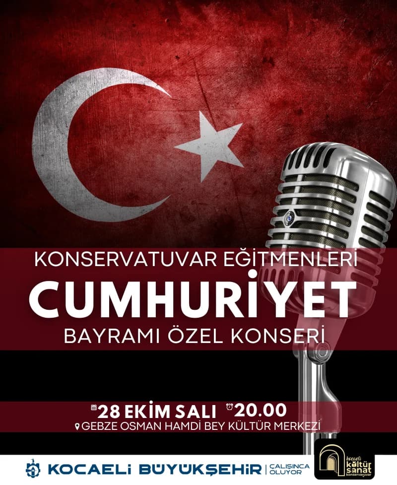 Kocaeli'de Cumhuriyet coşkusu yaşanacak!