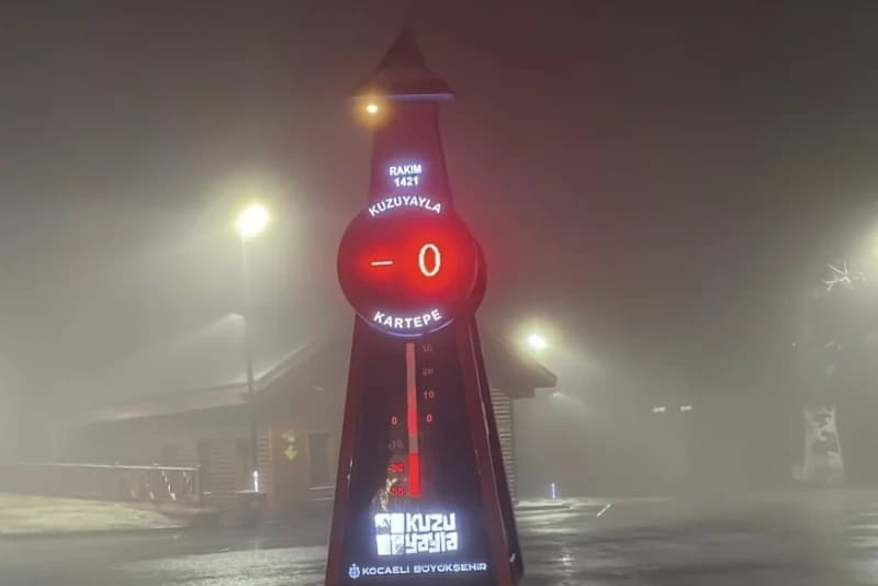 Kartepe Kuzuyayla'da Kar Yağışı Başladı!