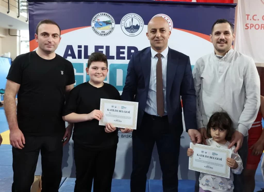 Derince'de aileler sporla buluştu