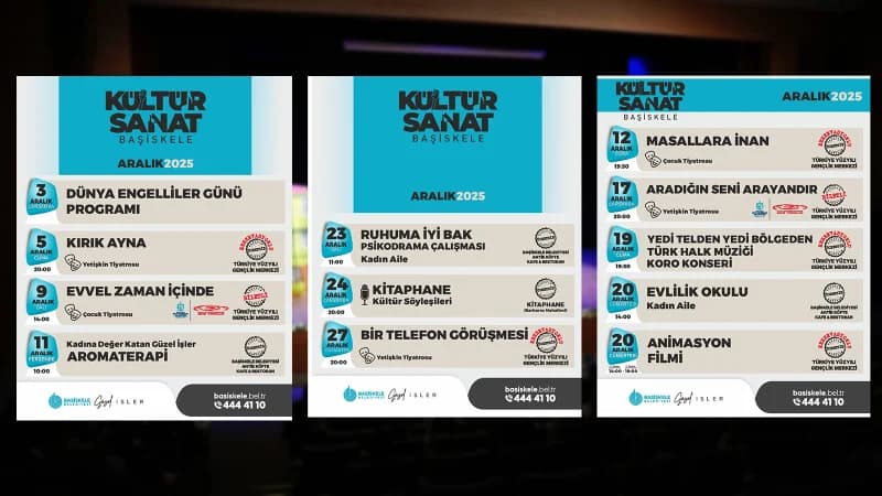 Başiskele'de 2025 Kültür Sanatla Uğurlanacak!