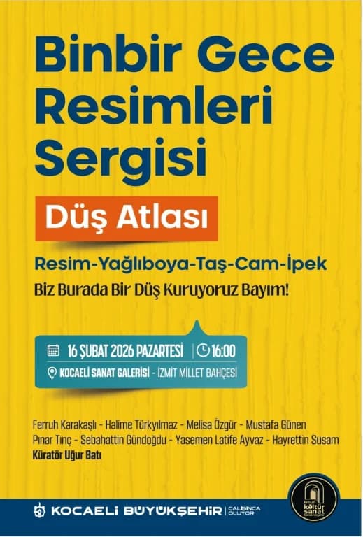 Binbir Gece Resimleri sergisi sanatseverlerle buluşuyor
