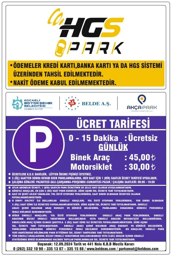 Karamürsel'de HGS Park Dönemi Başlıyor!