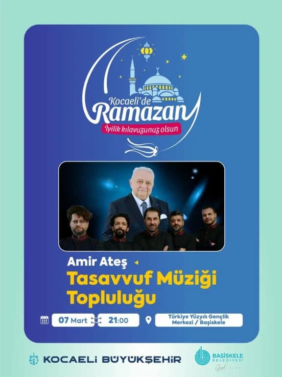 Amir Ateş, Kocaeli'de Tasavvuf Müziği Konseri Verecek