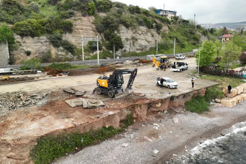 Diliskelesi Sahil Projesi'nde ilk kazma vuruldu
