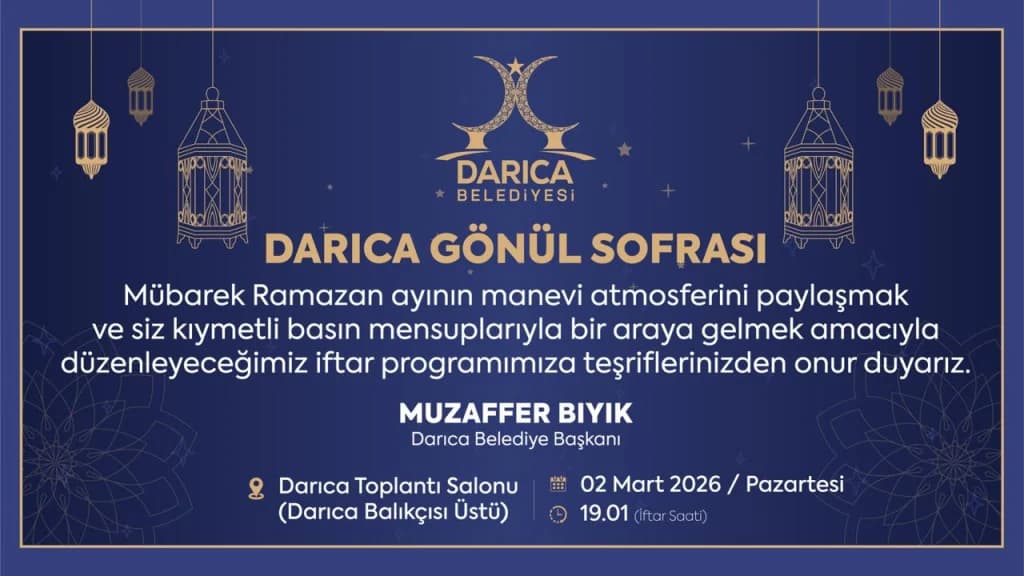 Darıca Belediyesi'nden Basın Mensuplarına İftar Daveti