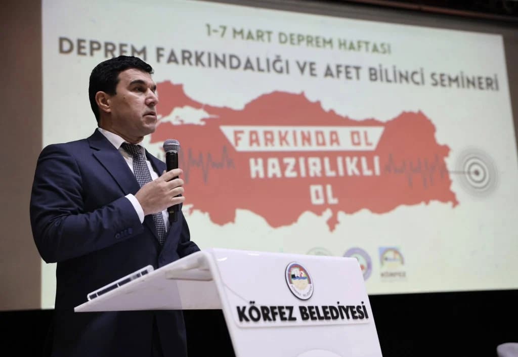 Körfez'de deprem farkındalık semineri düzenlendi