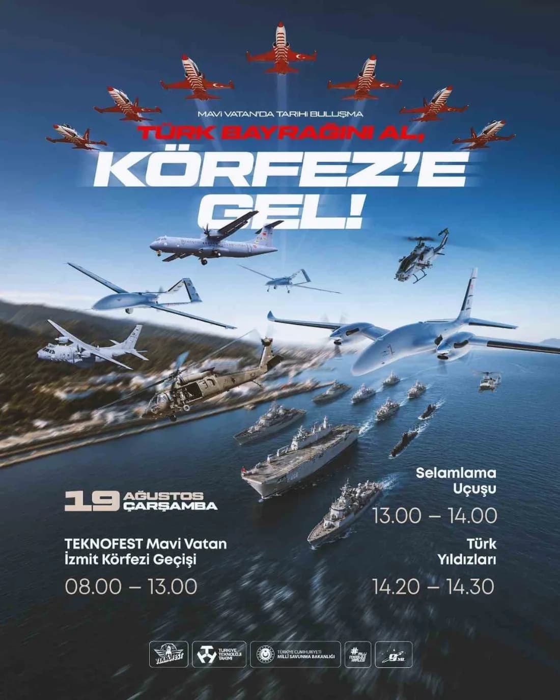 TÜRK DONANMASI KÖRFEZDE, MİLLİ KANATLAR SEKA SEMALARINDA!