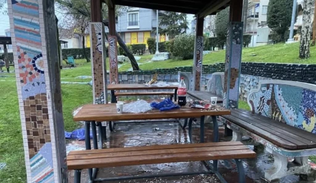 Yarımca'da park temizliği tartışması
